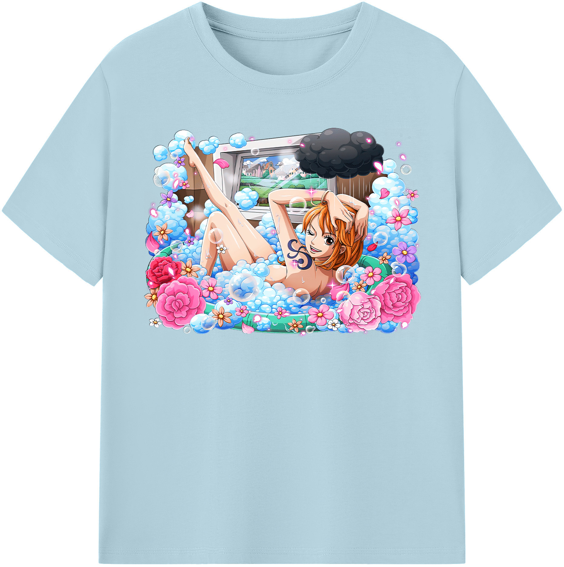 ワンピース ナミ ONE PIECE Nami 綿100％半袖Tシャツ（フロントプリント）